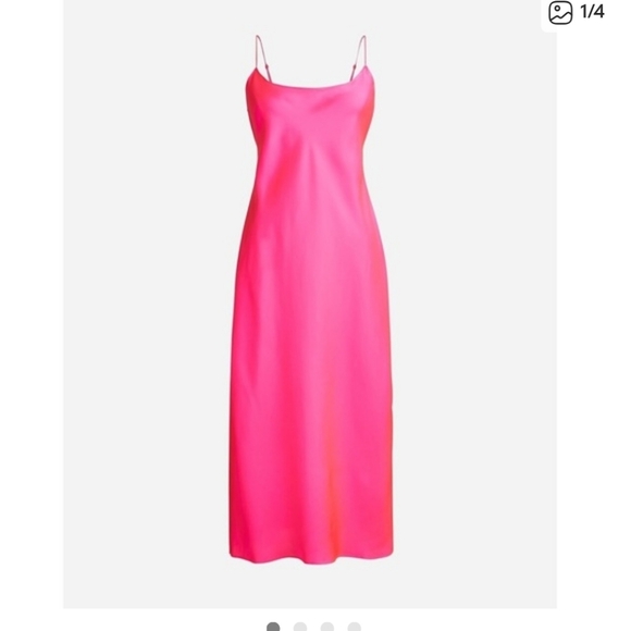 J. Crew Dresses & Skirts - Jcrew Gywneth Slip Dress Hot Pink